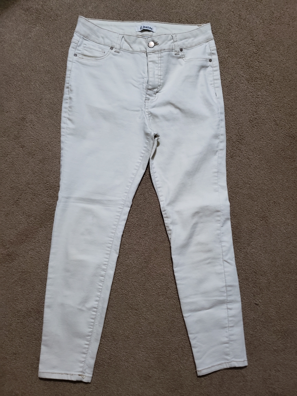 d. jeans White Skinny Stretch Jeans
